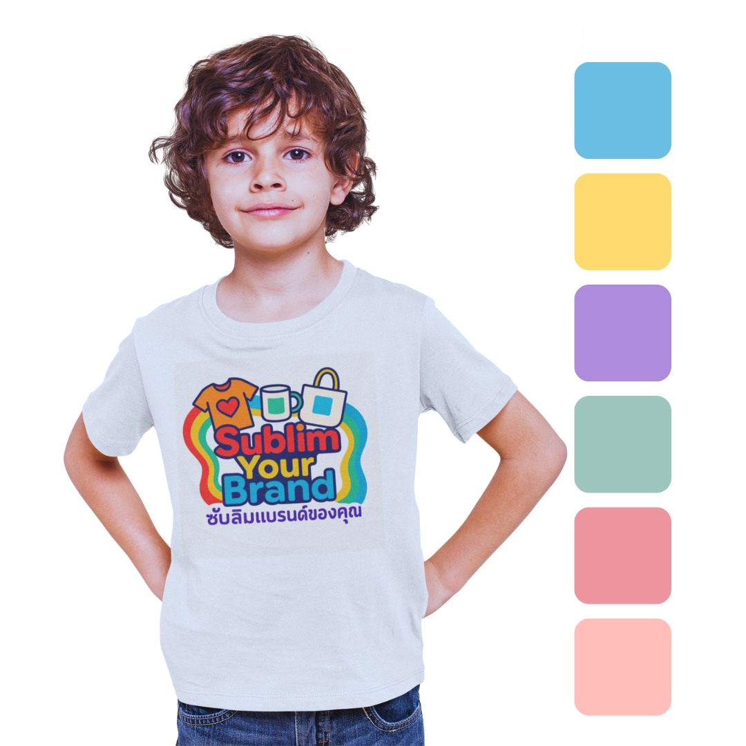 Custom Kids T-Shirts JS to JXXLJS WHITE